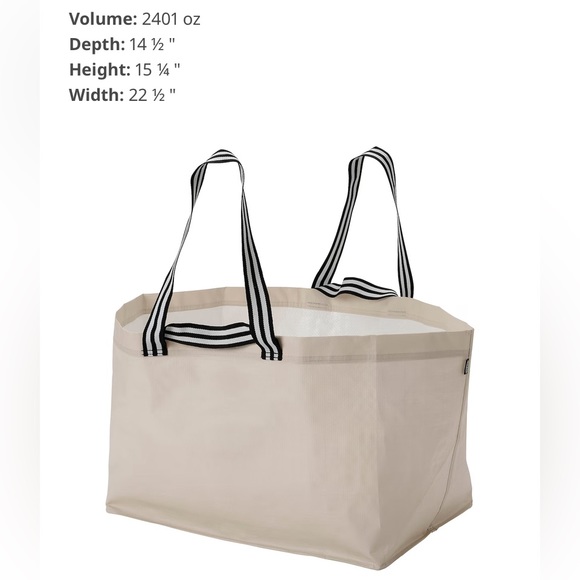 Brand New IKEA GÖRSNYGG Carrier Bag, Beige - Picture 8 of 8